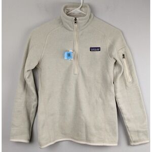 Patagonia Women's XS Common Threads ¼-Zip Fleece Pullover – Cream White